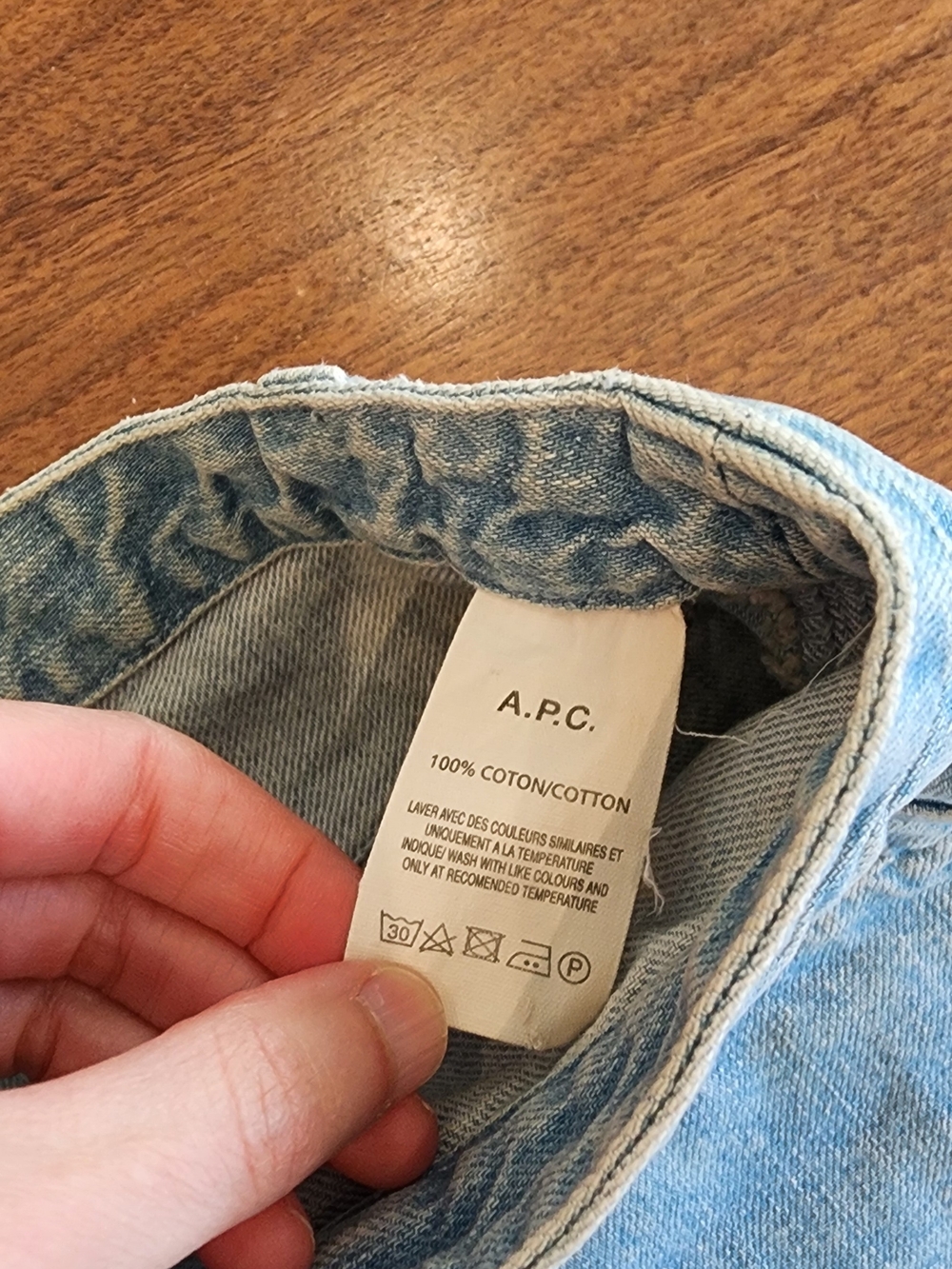 A.P.C. Light Blue Rome Denim Jean Shorts Size S - Picture 7 of 10